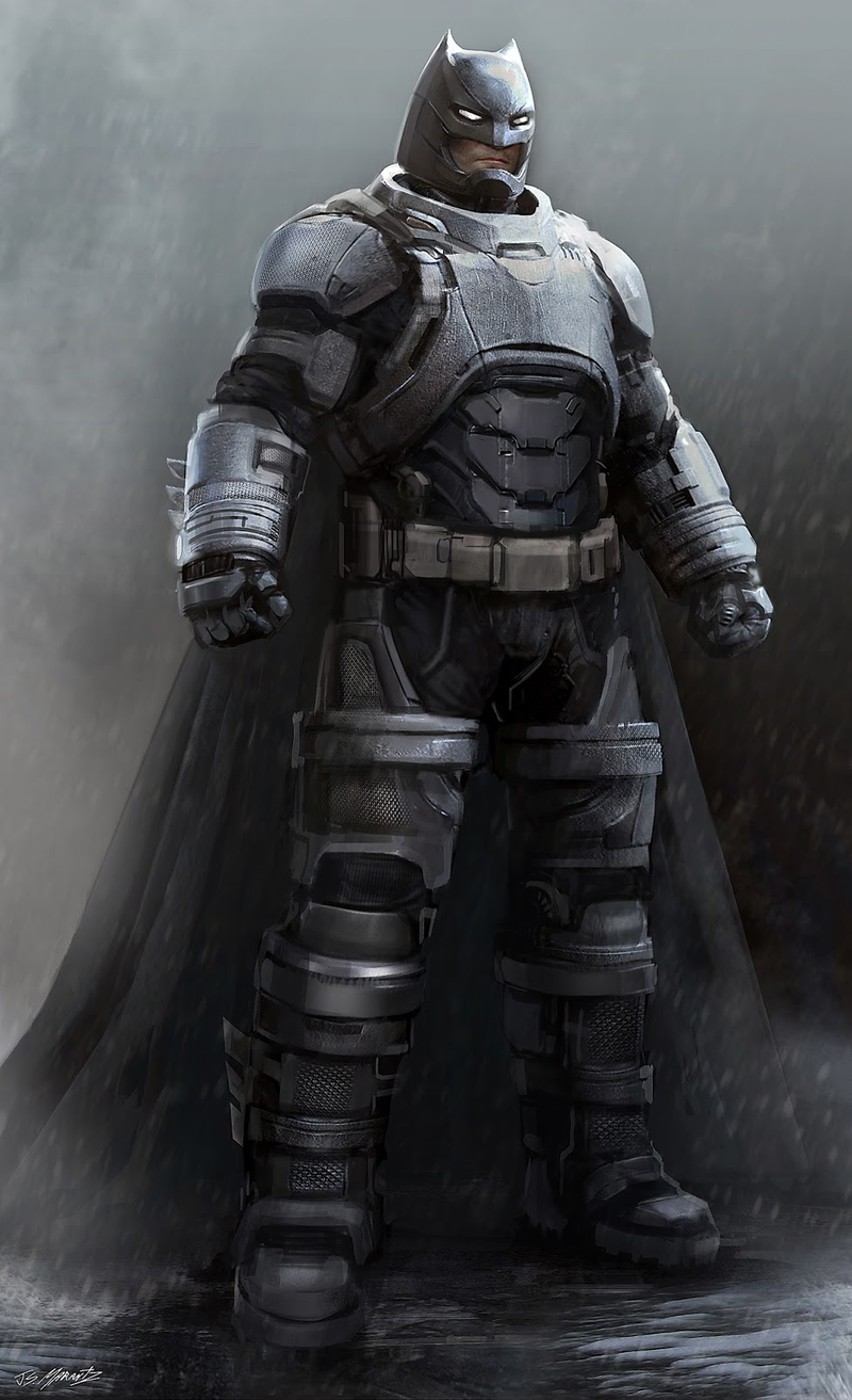Illustration for article titled Batman v. Superman Concept Art Reveals an Adorably Chubby Batman